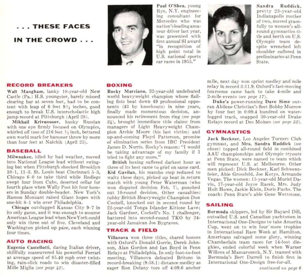 Gymnasts and Faces in the Crowd – An Old School Gymnastics Blog